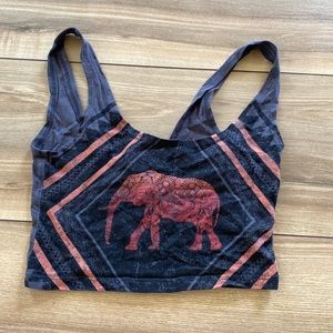 Urban Outfitters elephant crop top - s